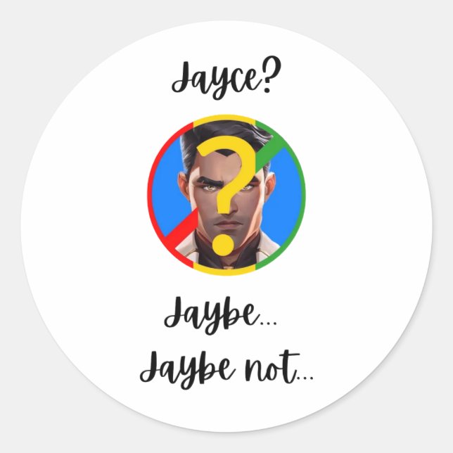 Jaybe, Jaybe not Sticker (Devant)