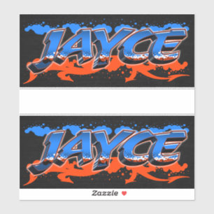 Jayce prénom Nom Autocollant Graffiti