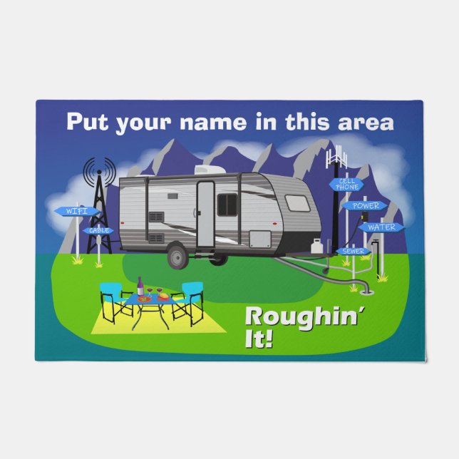 Jayco Jayflight Trailer Design Roughin' It Fußmatte (Vorderseite)