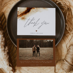 JAYLA Boho Terracotta Burnt Orange Vielen Dank Einladung