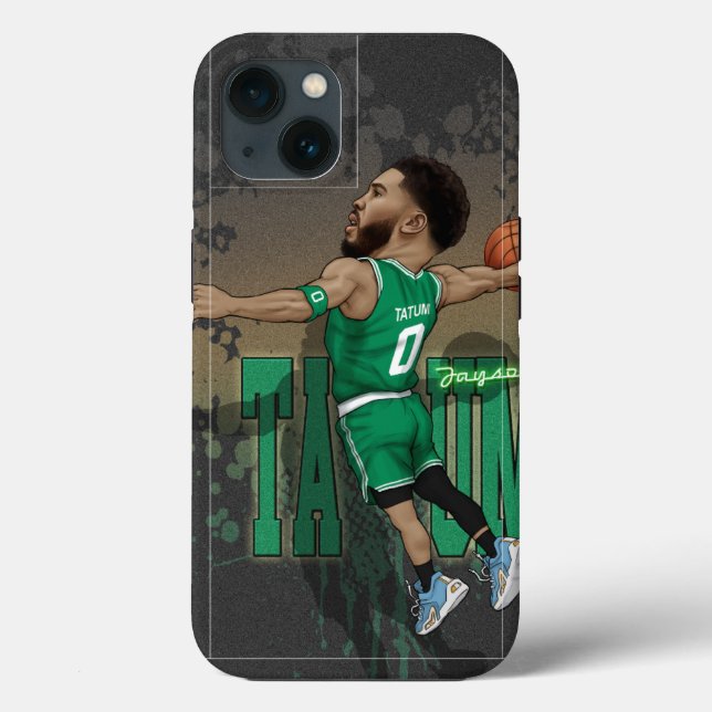 Jayson Tatum Caricature Case-Mate iPhone Hülle (Rückseite)