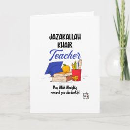 JazakAllah Lehrerkarte Karte