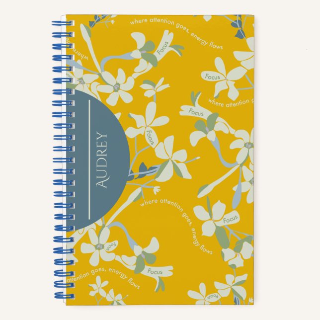 JAZMIN FOCUS YELLOW NOTIZBUCH (Vorderseite)