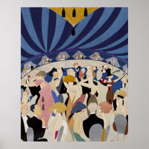 Jazz Age Art Déco Danser couples danser hall art