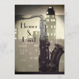 Jazz Age Art Deco Unbekannter Monte Boglia Einladung