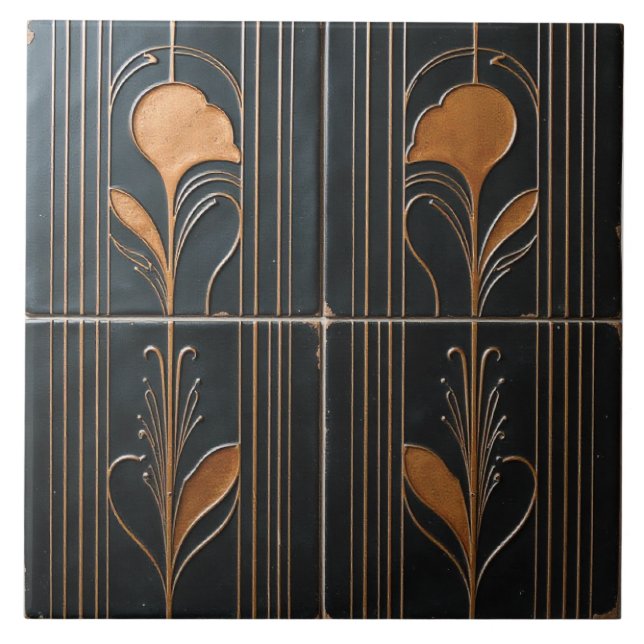 Jazz Age Botanicals Fliese (Vorderseite)