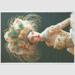 Jazz Age Flapper mit Grace Decoupage Seidenpapier