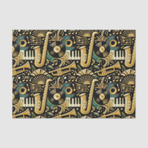 Jazz Age Musikmuster Seidenpapier