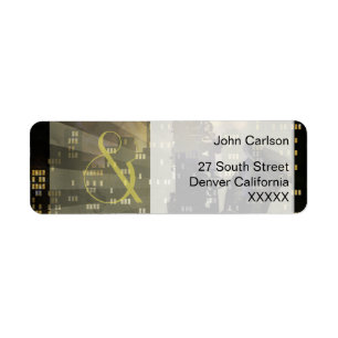 Jazz Age Saxophone City Skyline Wedding Set