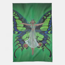 Jazz Age Showgirl Flapper Weekend Butterfly Wings Geschirrtuch