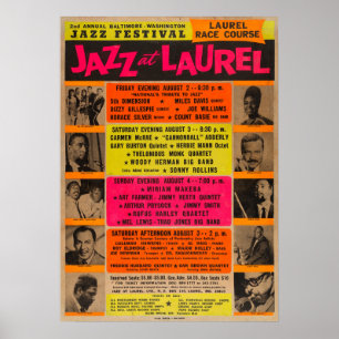 Jazz at Laurel Vintage-Konzerposter Poster