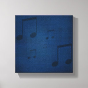 Jazz auf Blau eingewickeltem Leinwand-Druck Leinwanddruck
