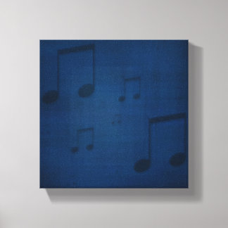 Jazz auf blau ummantelte Canvas Print Leinwanddruck