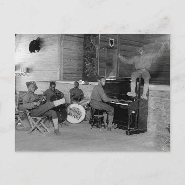 Jazz Band, 1918 Postkarte (Vorderseite)