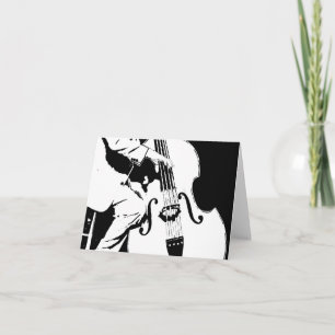 Jazz Bass Musician 4x5.6 Faltkarte