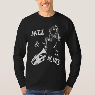 Jazz & Blues Musiknoten Trumpet Graphic T-Shirt