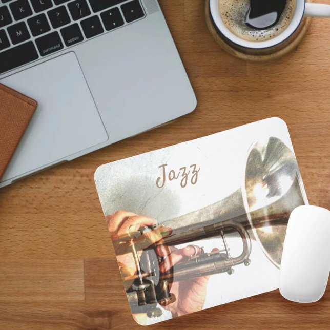 Jazz Brass Trumpet und Flugelhorn Mousepad (Von Creator hochgeladen)