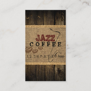 Jazz-Café-Shoptomusik Visitenkarte