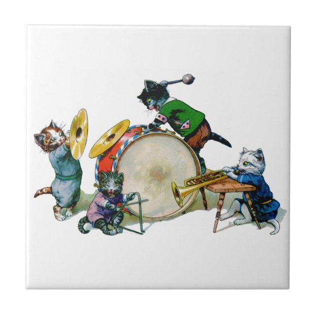 Jazz Cats Fliese (Vorderseite)