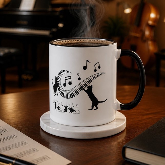 Jazz Cats | Klavier | Tasse des Kaffees (Von Creator hochgeladen)
