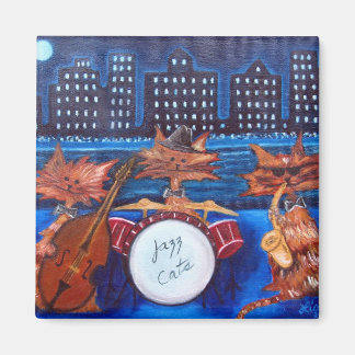 Jazz Cats Magnet