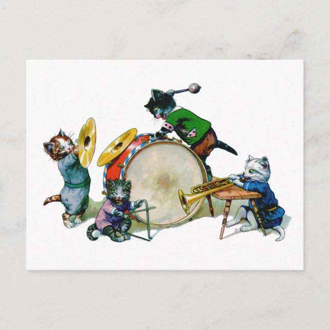 Jazz Cats Postkarte (Vorderseite)