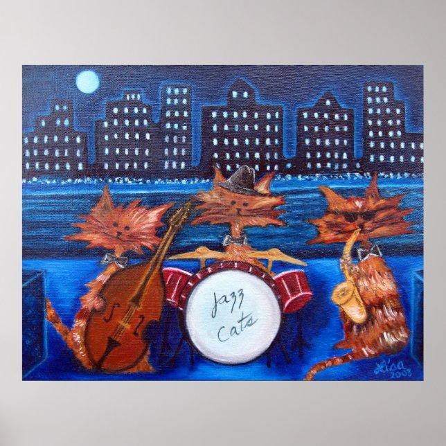 Jazz Cats Print Poster (Vorne)