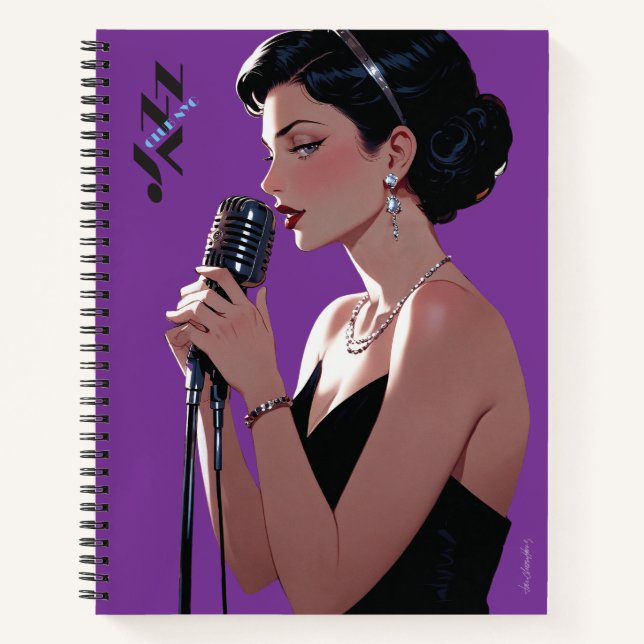 Jazz Club Notebook Notizbuch (Vorderseite)