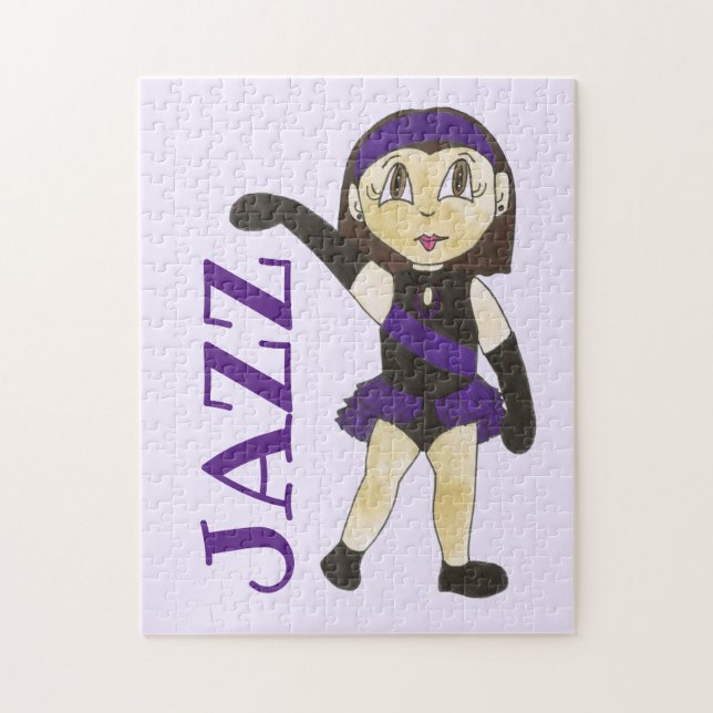 Jazz Dance Erwägungsgrund Lila Kostüm Girl Dancer (Vertikal)