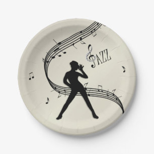 Jazz Dance Golden Music Pappteller