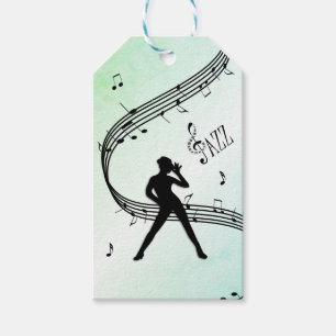 Jazz Dance Green Music Geschenkanhänger