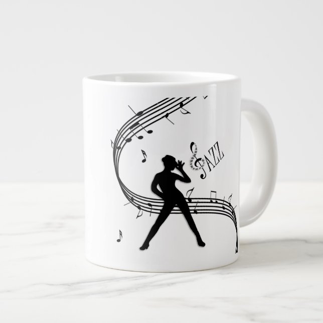 Jazz Dance Jumbo-Tasse (Vorderseite Rechts)