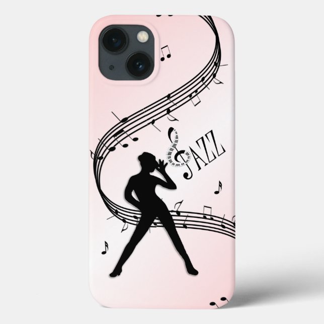 Jazz Dance Pink Music Case-Mate iPhone Hülle (Rückseite)
