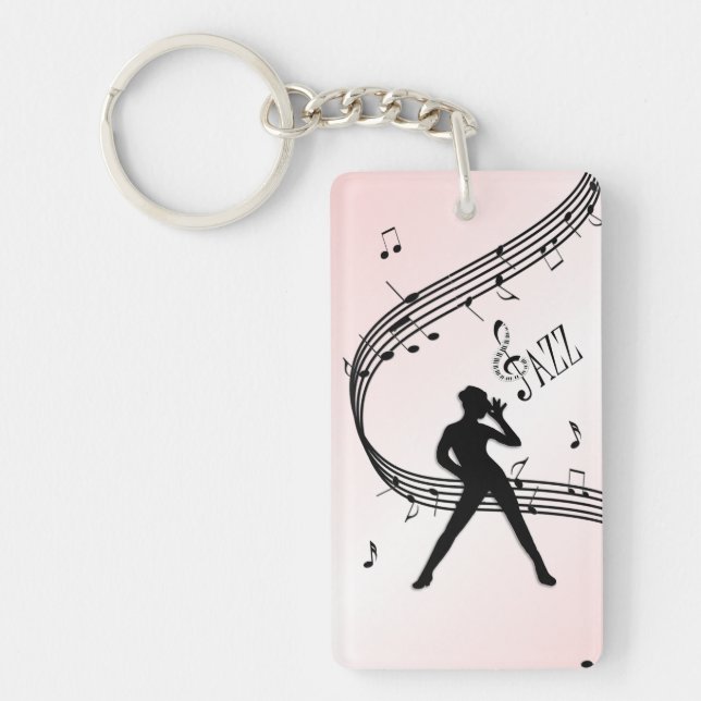Jazz Dance Pink Music Porte - clé (Devant)