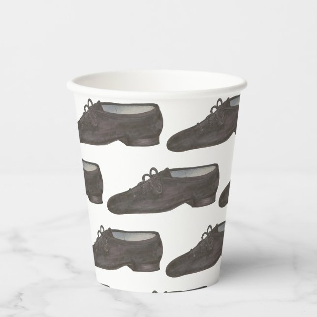 Jazz Dance Shoes Slippers Ballerina Dancer Class Pappbecher (Vorderseite)