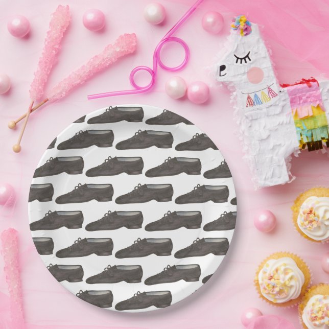 Jazz Dance Shoes Slippers Ballerina Dancer Class Pappteller (Party)