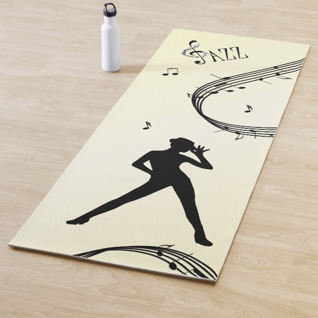 Jazz Dance Yellow Music Yogamatte (Beispiel)