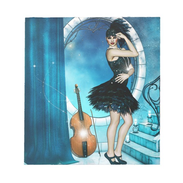 Jazz Dancer Notizblock (Vorderseite)