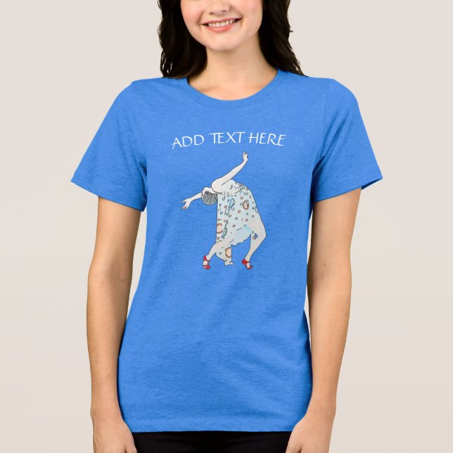Jazz Dancer Tri-Blend Shirt (Vorderseite)