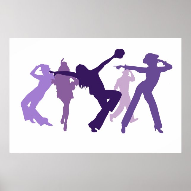 Jazz Dancers Illustration Poster (Vorne)