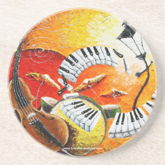 Jazz dans les dessous de verre de boissons de