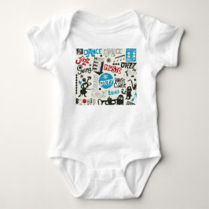 Jazz Doodle: Eclectic Music Mix Baby Strampler