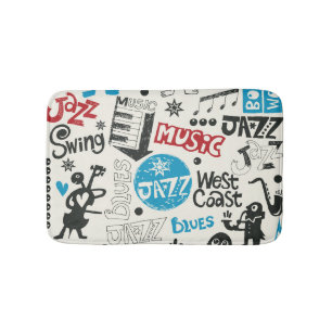Jazz Doodle: Eclectic Music Mix Badematte