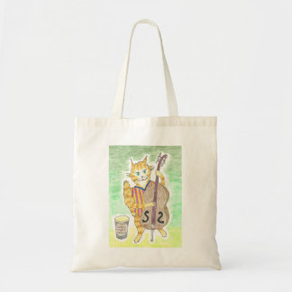 Jazz Double Bass Cat Bullpuss Tragetasche