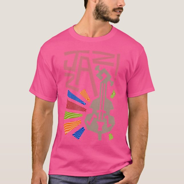 Jazz Double Bass T-Shirt (Vorderseite)