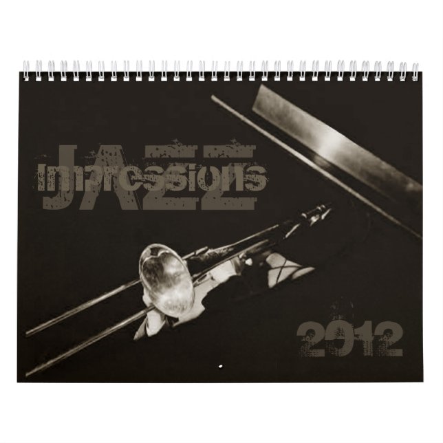 Jazz-Eindrucks-Musiker-Musik-Jazz-Band Kalender (Titelbild)