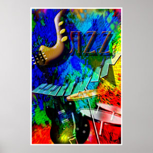 Jazz-Explosions-Plakat Poster