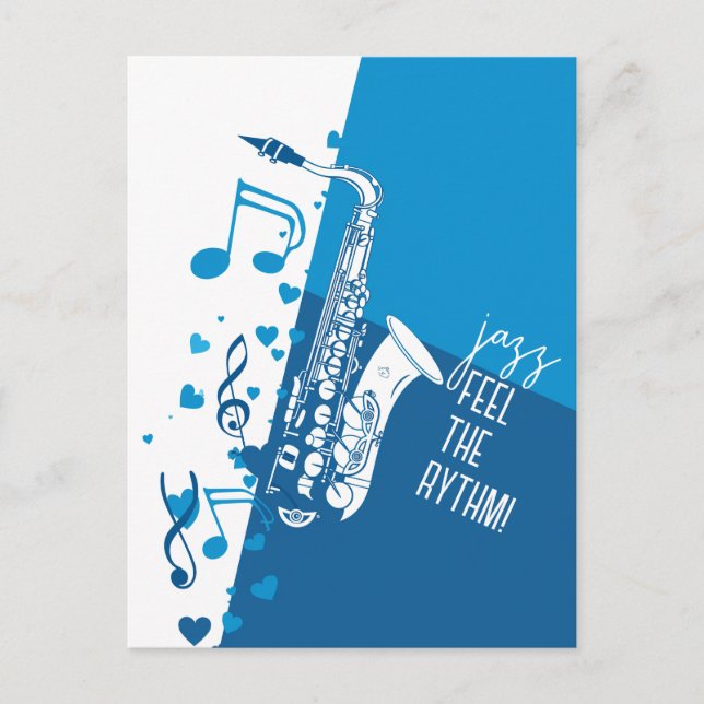 Jazz Feel der Rythm Postkarte (Vorderseite)