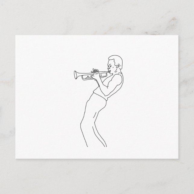 Jazz Feiertagspostkarte (Vorderseite)