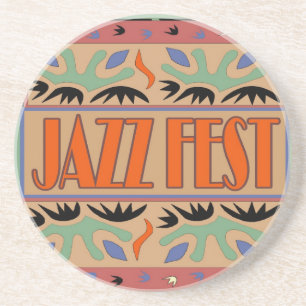 Jazz Fest Abstrakt Sandstein Untersetzer